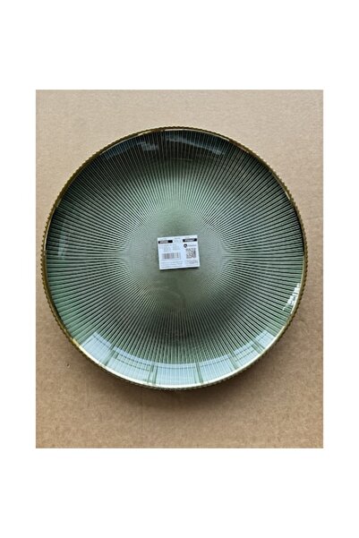 MONDEX GREENIE decorative plate, 31 cm, intense green, glass