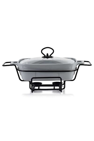 Allesken Set de 3 piese cu farfurie ceramică Modern Kitchen, alb, 1,4 l, 36x25x15 cm