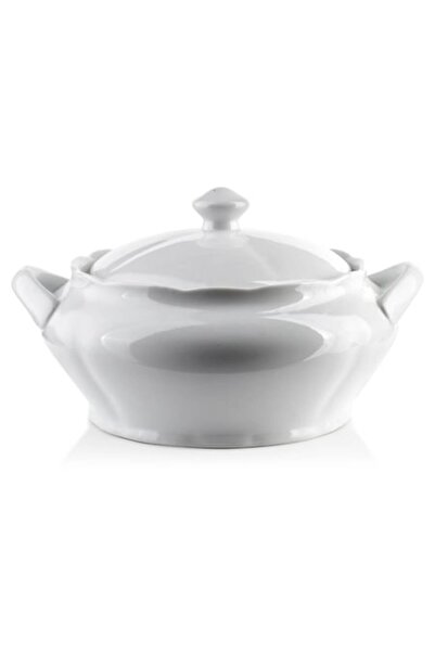 MONDEX Bol cu ​​capac Basic, Mondex, Porțelan, 26 x 23 x 15 cm, 2 L, Alb