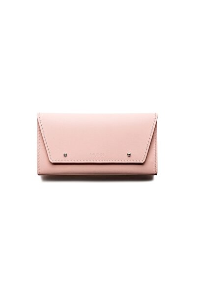 Origin - Women's wallet, recycled genuine leather, powder pink
