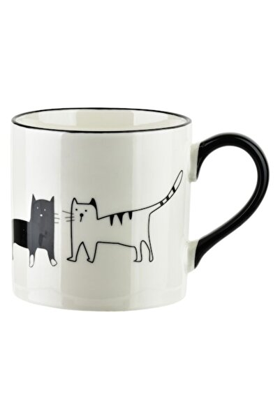 Affekdesign By Mondex COTTELLO mug, 370ml, 9x13x9cm, porcelain, cat motifs