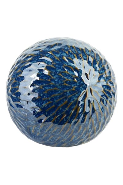 MONDEX Decorative sphere Saggio Pattern, ceramic, violet, 12x12x11 cm