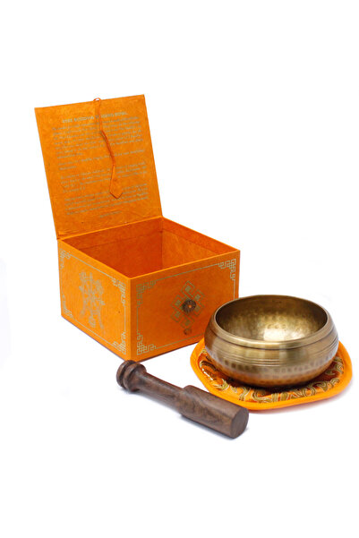 OEM Bol cântător tibetan pentru vindecare cu sunete sacre „Cinci Buddha” | 10 cm