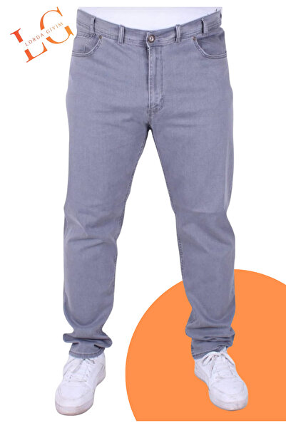 LORDA GİYİM Men's Jeans Pants Oversized Big Size Super Oversized Lycra High Waist Wide Fit