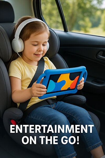 OTEETO K6 Kids 7 inch Tablet With Sim– 6GB RAM/ 128GB Memory – Black + Blue