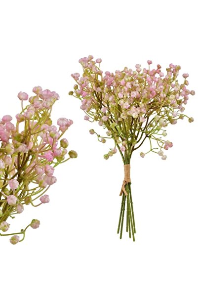 MONDEX Set de 6 flori artificiale de Gypsophila, Mondex, 15x15x33 cm, alb