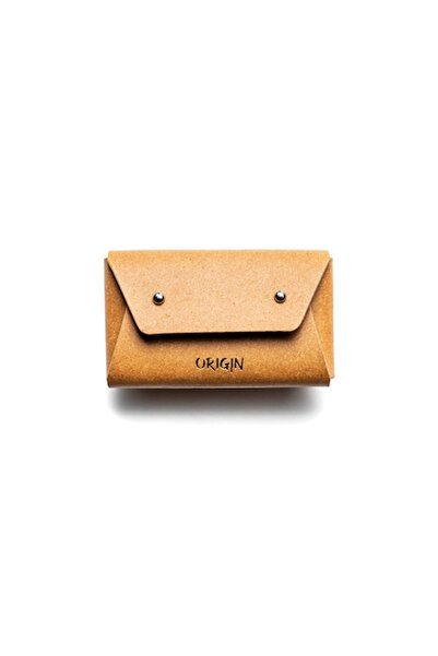 Origin - Recycled Leather Business Card Holder, Brown