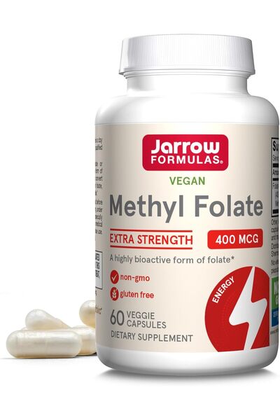Jarrow Formulas , Methyl Folate, 400 mcg, 60 Capsules