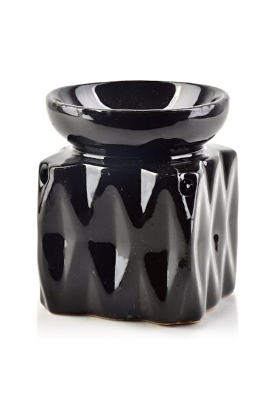 MONDEX Difuzor de aromaterapie, ceramică, negru, 6,8x6,5x8 cm