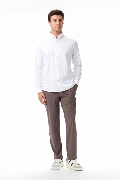 Nautica Men's White Slim Fit Shirt