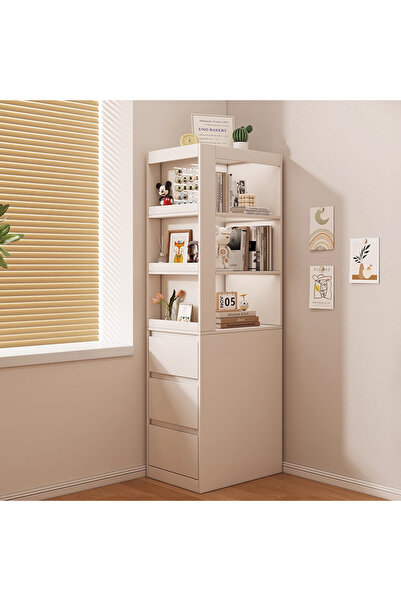 KEKE خزانة تخزين داخل الغرفة والمكتب، بيضاء متعددة الوظائف، 40*50*160 سم