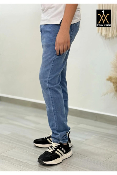 1way Men's high-waisted plus-size jeans