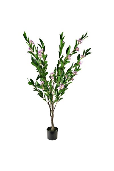 MONDEX Plantă artificială, Mondex, floare roz, 14 ramuri, 148 cm, ghiveci negru