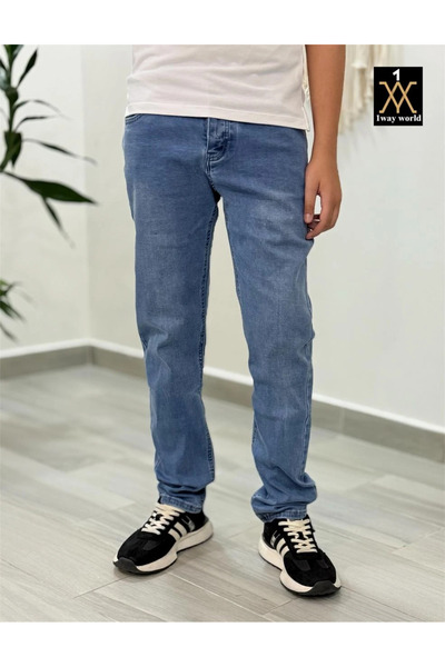 1way Men's high-waisted plus-size jeans