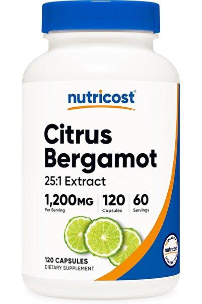 Nutricost Citrus Bergamot Capsules 1,200 mg, 120 Capsules - 25:1 Bergamot Extract