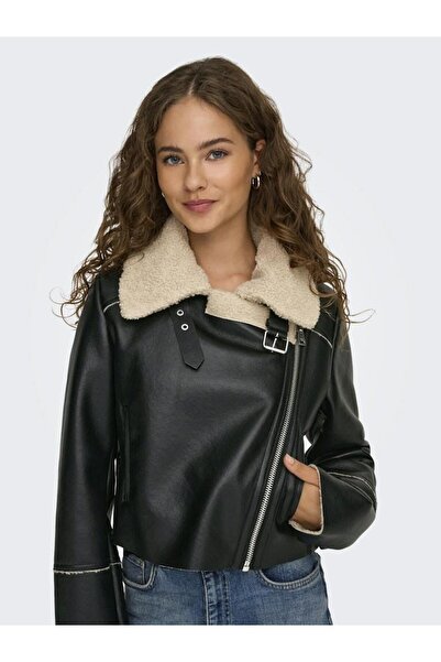 ONLY Γυναικείο μαύρο σακάκι Onldora Bonded Short Jacket Cc Otw Jacket 15349067-Μαύρο