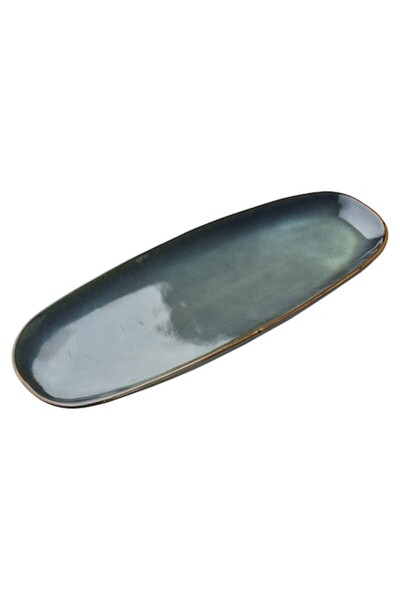 MONDEX serving platter, 35.5x14 cm, gray, minimalist design