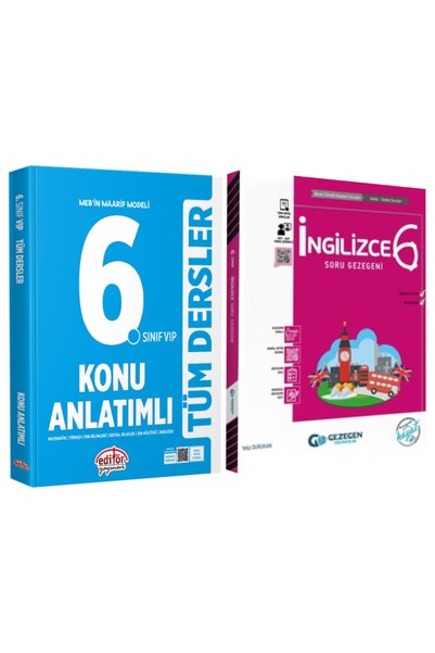 Editör Yayınevi MEB Maarif Modeli 6. Sınıf Tüm Dersler Konu Anlatımlı+İngiliz...