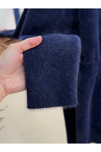 BENAHOLL Elina Gold Buttoned Belted Cardigan-Kr5026 Navy Blue