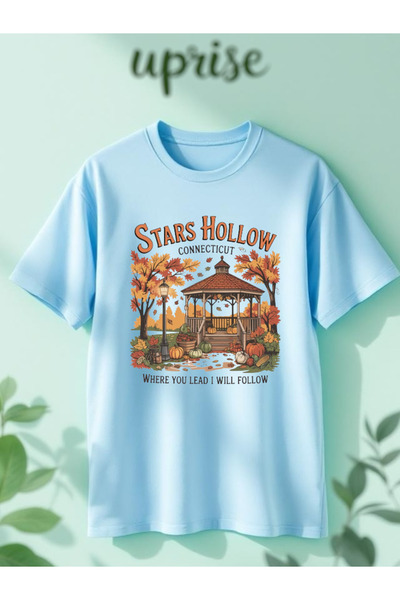 Vordevia Gilmore Girls Sezonul cu imprimeu Bumbac supradimensionat tricou