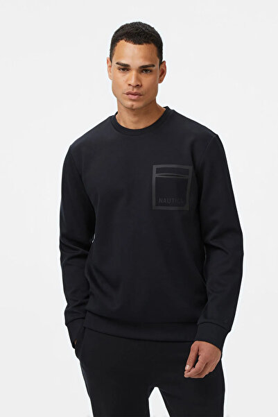 Nautica Men's Black Classic Fit Sweatshirt