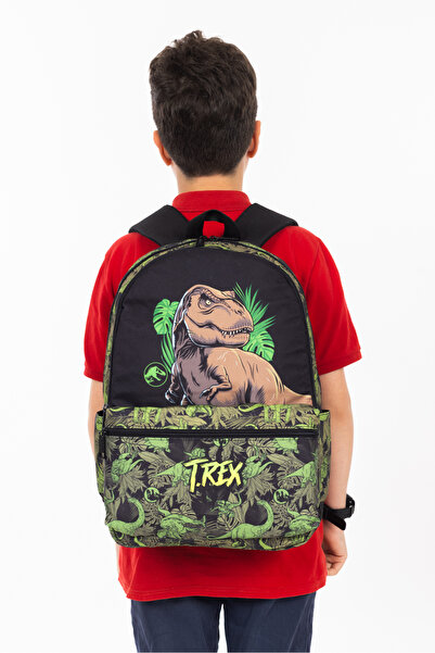Necati Çanta Licensed T-Rex Dinosaur Patterned Primary School Backpack