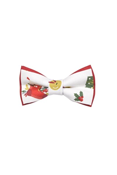 Papileon Children's Christmas Bow Tie for ages 7-14 "Christmas Decorations" (10x5 cm)