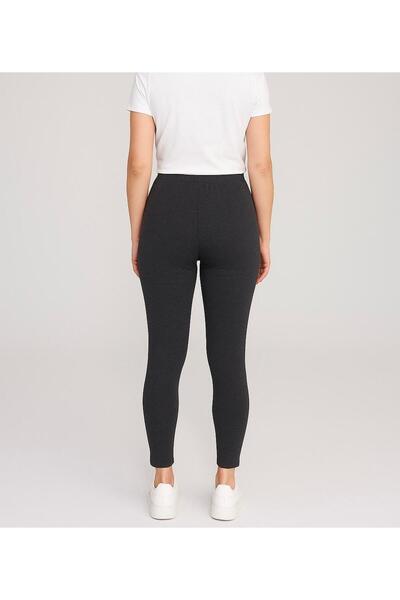 MODA KADIN SİYAH TAYT KIŞLIK MENAJ KUMAŞ