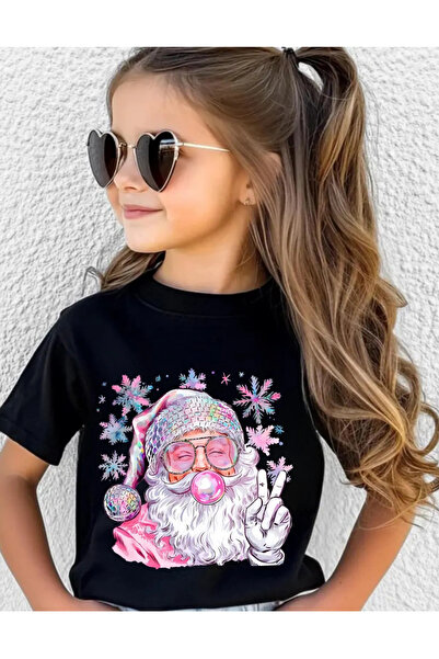 lovver Christmas Santa Christmas Design 100% Cotton Premium Print Kids T-Shir...