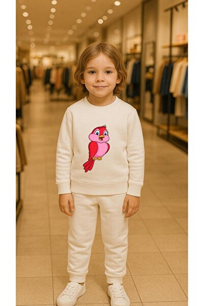 playwear Παιδικό Φούτερ Σετ ΠΑΠΑΓΚΑΝ ΠΟΛΥΧΡΩΜΟ Εμπριμέ για Κορίτσια και Αγόρι...