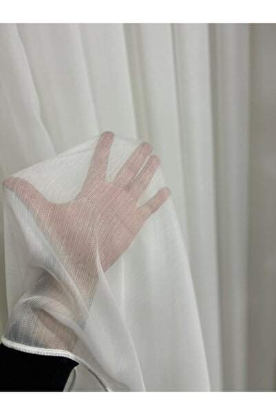 Nish Perde Lüks Keten Simli Bambu Tül Perde 1x2 SEYREK PİLE