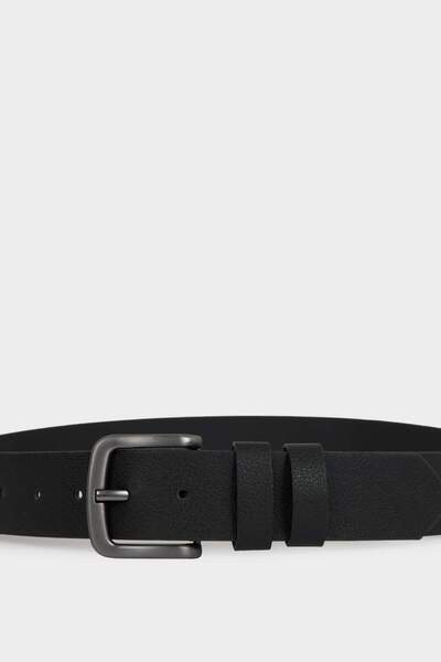 DeFacto Men's Rectangular Buckle Faux Leather Casual Belt G4437Axns