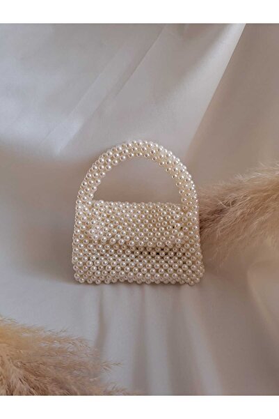 Mİ MİND İnci Boncuk Çanta (Anahtarlık Hediyeli)