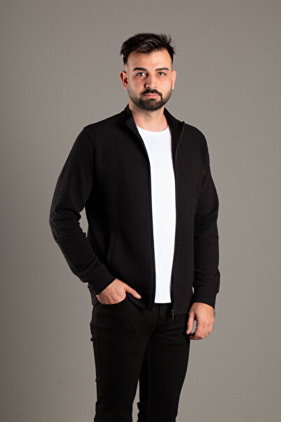 ZEKİ ÖZER ΑΝΔΡΙΚΗ ΜΑΥΡΗ ΖΑΚΕΤΑ ΜΕ ΤΥΠΟ