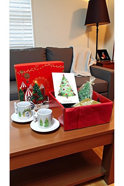 GİFTİE TASARIM Kırmızı Yılbaşı Kutusu