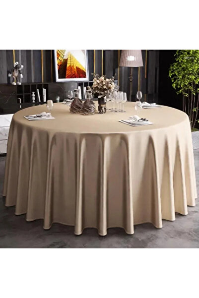 Kotonia Home Față de masă – rotundă cu diametrul de 240 cm, Damask Satin DeLu...
