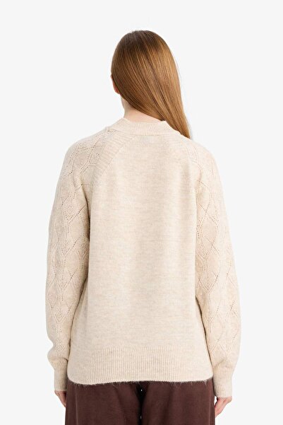 DeFacto Regular Fit Crew Neck Knitwear Sweater F4082Ax25Wn