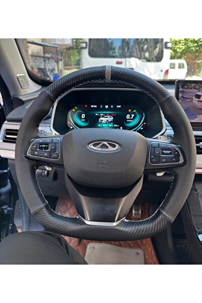 STİLİX GARAGE Chery Tiggo 8 İçin Standart Direksiyon Kılıfı Araca Özgü Ürün D...
