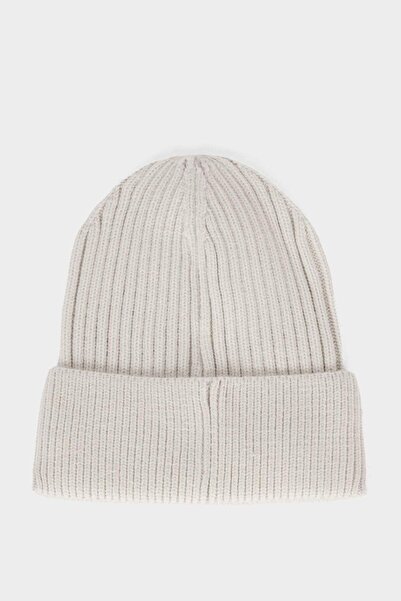 DeFacto Men's Label Printed Fleece Inside Beret F4131Ax25Wn