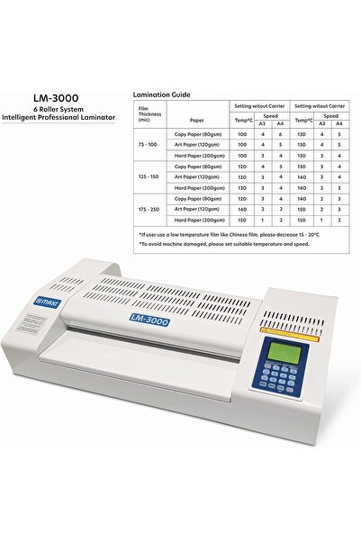 MAXİ A3 Auto Feeder Laminator, 6 Roller System Intelligent Professional Laminator