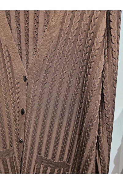 Semina Women's Mercerized Knitwear Mother Cardigan