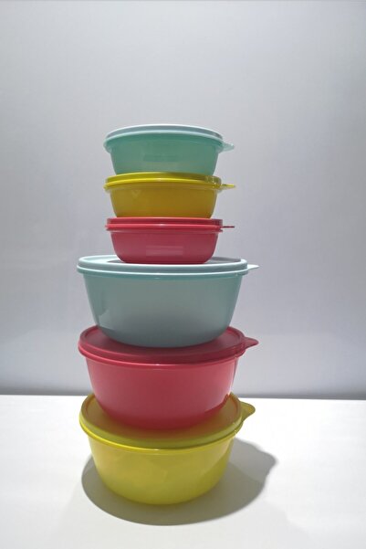 Tupperware Colorful Candy Containers Set of 6