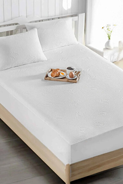 Decomia Home Micro-Fitted Ultra-Quiet Ultra-Soft Full-Edge Waterproof Mattress Protector White