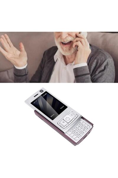 genernic Oreilet Elderly Slider Phone 2-inch Dual SIM, 1000mAh, Speed Dial (Purple)