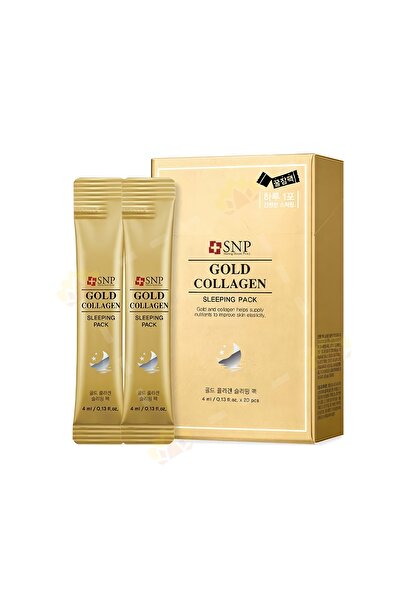 SNP Gold Collagen Sleeping Pack 20pcs