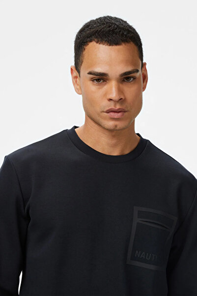 Nautica Men's Black Classic Fit Sweatshirt