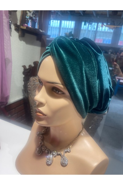 Mor İnci Kadife salaş Bone