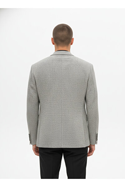 Umberto Men's Slim Fit Gray Sports Jacket