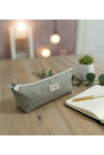 in steilla Pencil Case Canvas Fabric Multi-Purpose Use School Pen Holder...