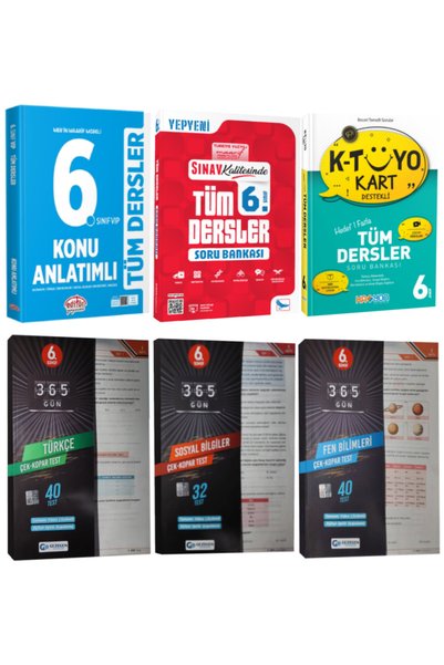 Editör Yayınevi MEB Maarif Modeli 6. Sınıf Tüm Dersler Konu Anlatımlı+Sınav S...